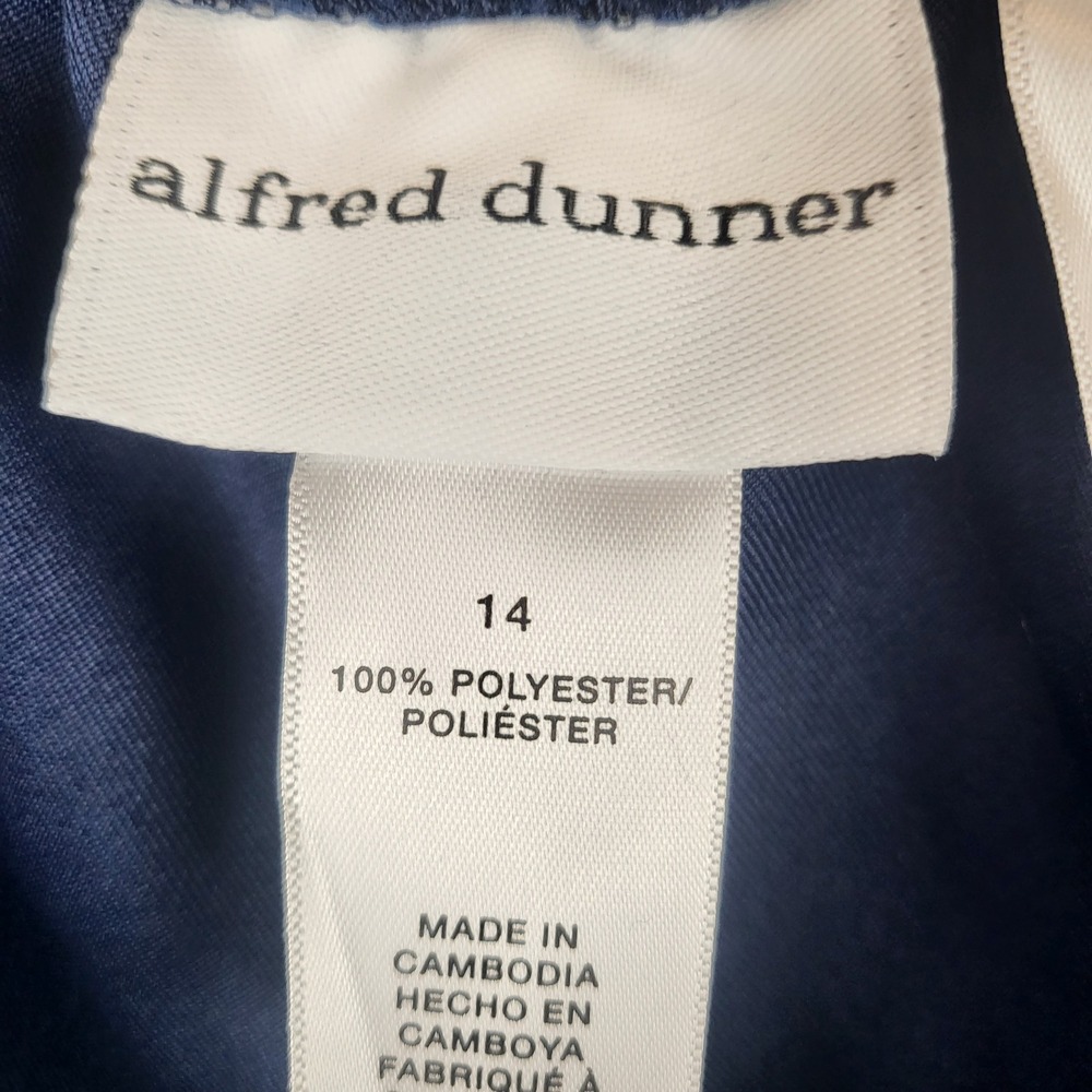 Alfred Dunner Classic Fit New‎ Capri Navy Pants Comfort Waist Easy Wear Size 14 - Picture 5 of 8